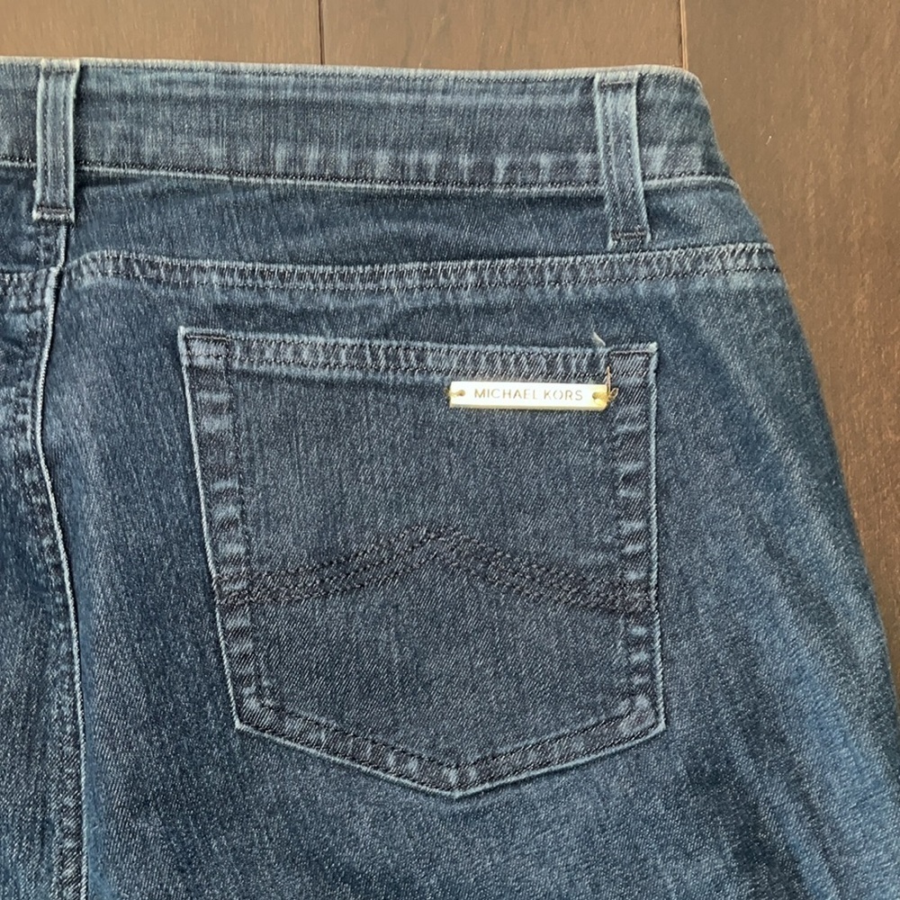 Michael Kors Size 14 W Dark Blue Jeans 21 Inch Inseam - Picture 5 of 9